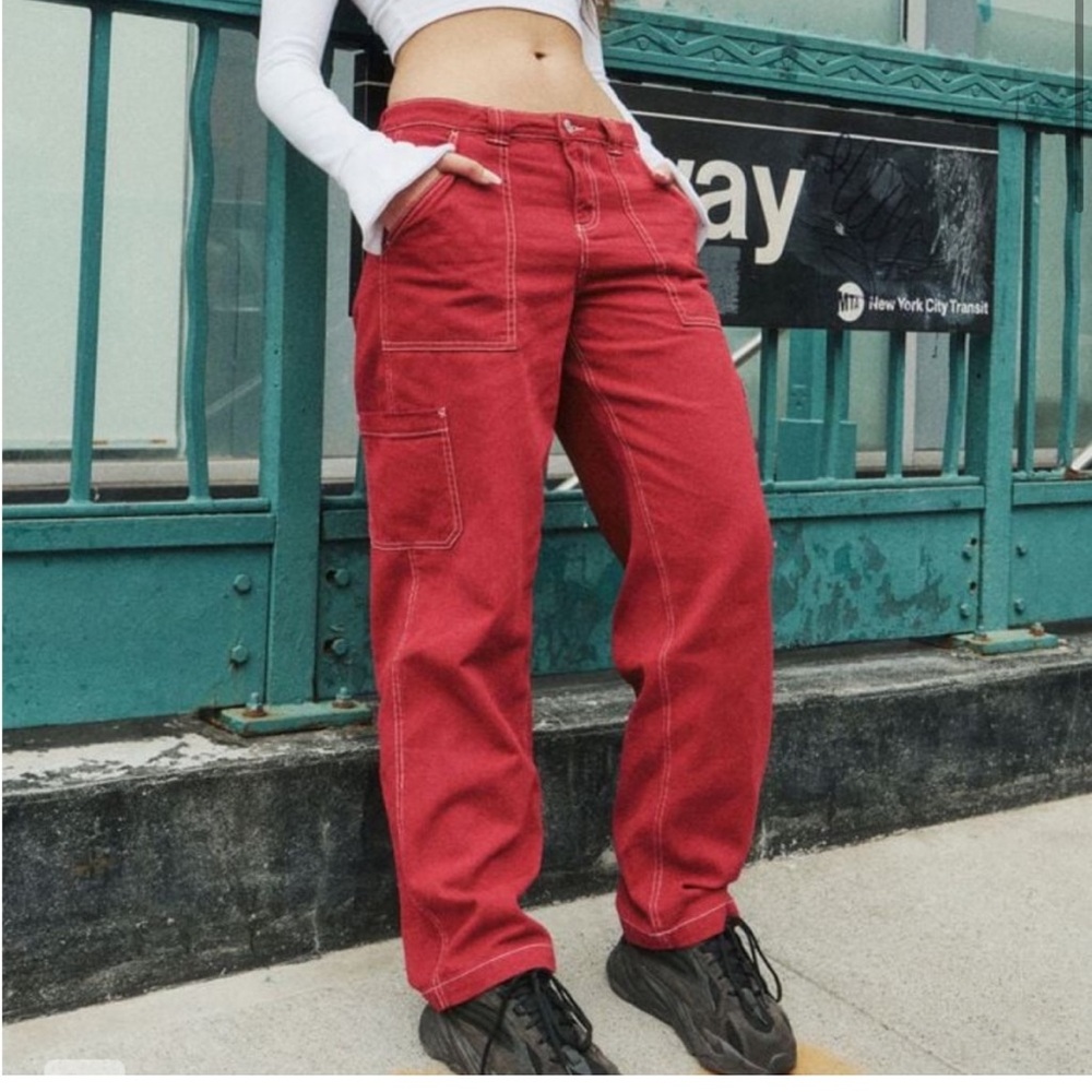 Garage Red Cargo Pants size 1